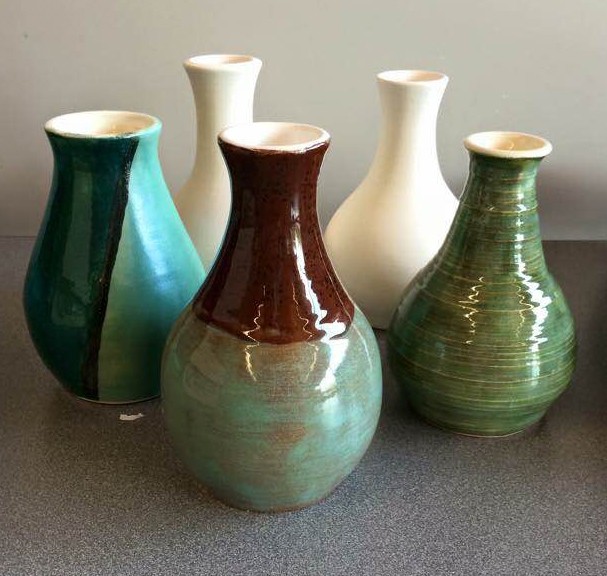 Some of Maggie's beautiful pottery.