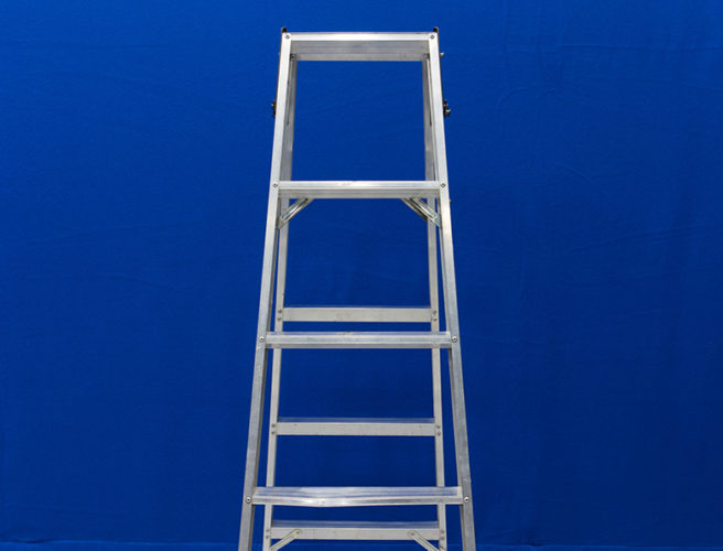ladder on a blue background