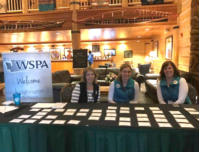 Denise, Chelsea and Melissa at the WSPA conference