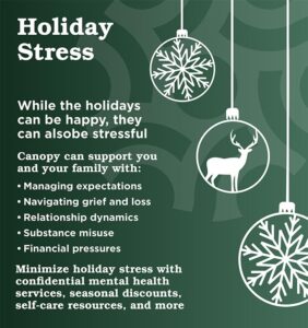Holiday Stress graphic