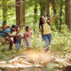 Family on a nature hike